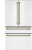 Matte White with Brushed Bronze Handles