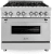 Stainless Steel with Brass Burners
