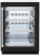 Black Matte Glass Door, Stainless Steel Handle
