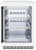 White Matte Glass Door, Matte Black Handle