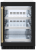 Black Matte Glass Door, Champagne Bronze Handle