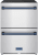 Stainless Steel with Blue Trim