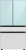 Morning Blue Glass Top Panel with White Glass Middle and Bottom Panels