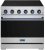 Stainless Steel with Blue Trim