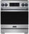 Stainless Steel with Blue Trim
