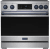 Stainless Steel with Blue Trim