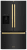 Black Stainless Steel & Polished Gold Modern Handles