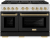 Black Matte Doors with Champagne Bronze Accents