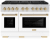 White Matte Door with Gold Accents