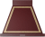 Burgundy, Brass Trim