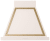 Antique White, Brass Trim