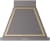 Matte Graphite, Brass Trim