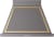 Matte Graphite, Brass Trim