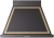 Glossy Black, Brass Trim