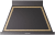 Glossy Black, Brass Trim