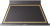 Glossy Black, Brass Trim