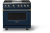Slate Blue with Brushed Brass Trim, Natural Gas
