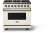 Pure White with Brushed Brass Trim, Natural Gas