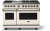 Pure White with Brushed Brass Trim, Natural Gas