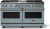 November Sky with Brushed Brass Trim, Natural Gas