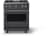 Cast Black with Polished Chrome Trim, Natural Gas