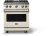 Pure White with Brushed Brass Trim, Natural Gas