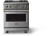 Stainless Steel with Brushed Brass Trim, Natural Gas
