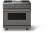 Damascus Gray with Polished Chrome Trim, Natural Gas