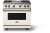 Pure White with Brushed Brass Trim, Natural Gas