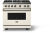 Pure White with Brushed Brass Trim, Natural Gas