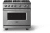 Stainless Steel with Polished Chrome Trim, Natural Gas