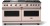 Blush with Brushed Brass Trim, Natural Gas