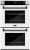 Stainless Steel with White Matte Doors and Matte Black Handles