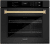 Black Stainless Steel with Champagne Bronze Handle