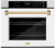 Satin Stainless Steel with White Matte Door and Champagne Bronze Handle
