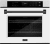 Satin Stainless Steel with White Matte Door and Matte Black Handle