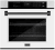 Stainless Steel with White Matte Door and Matte Black Handle
