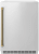 Solid Stainless Steel Door and Polished Gold Helix Handle