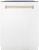 White Matte with Polished Gold Handle
