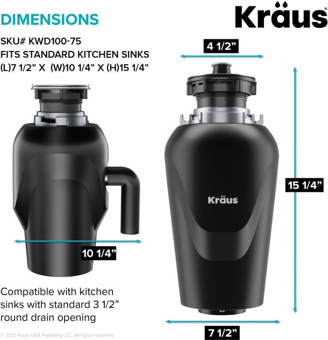 Kraus KHU1003010075MB 30 Inch Undermount Single Bowl Kitchen Sink with