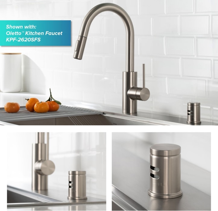 Kraus KAG1SFS 2 ½ Inch Dishwasher Air Gap with Air Gap Kit, Solid Brass