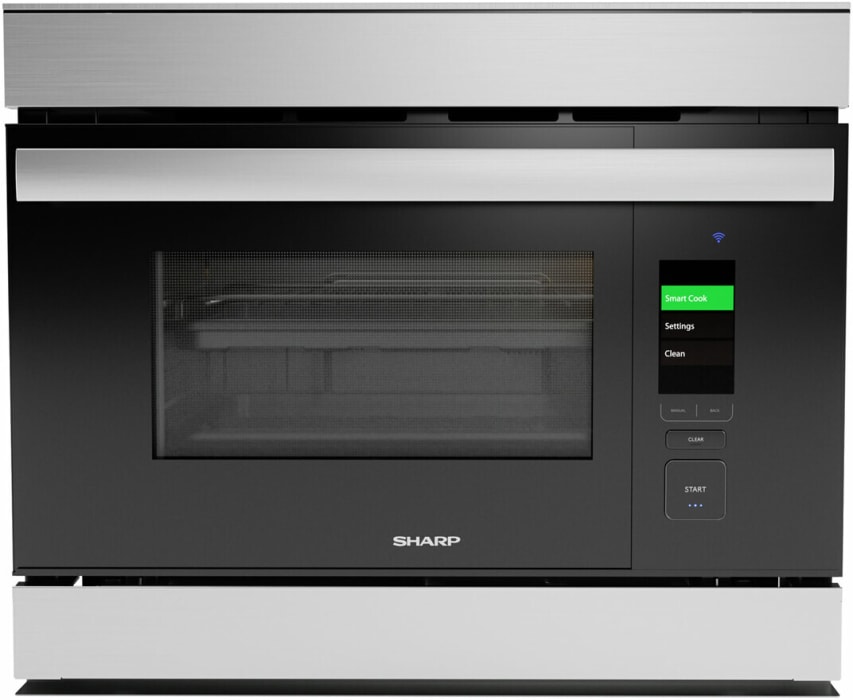 Sharp SSC2489GS 24 Inch Single Electric Smart Wall Oven with 1.1