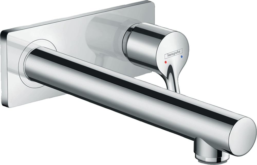 Hansgrohe 72111001 Single Handle Wall Mount Faucet Trim With Quickclean Aerated Spray And Ceramic Cartridge