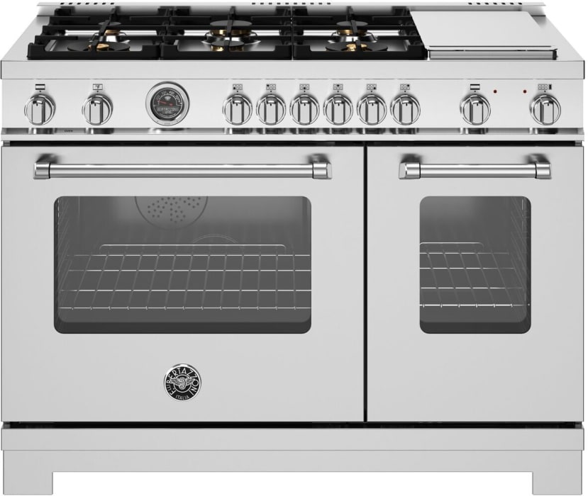 Bertazzoni MAS486BTFGMXT 48 Inch Freestanding Gas Range with 6