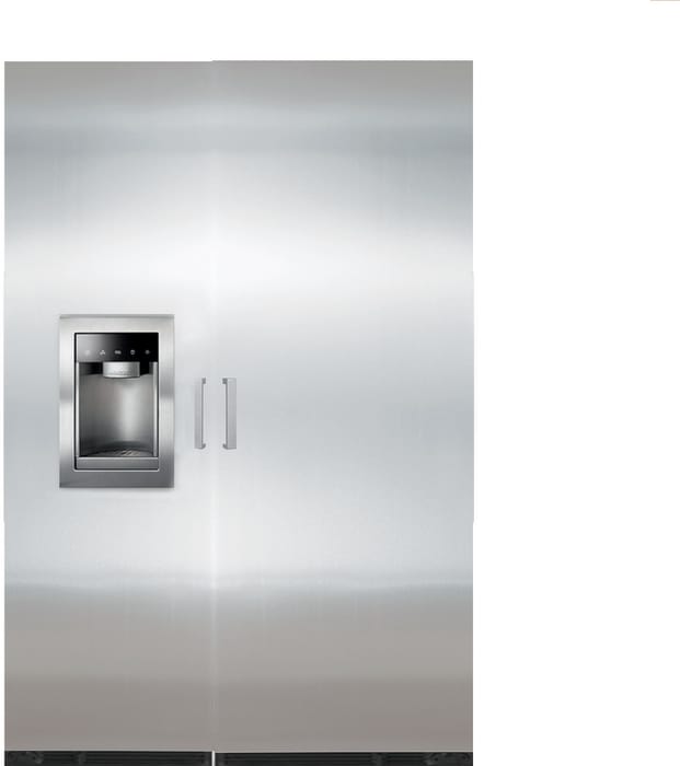 Miele Mirefr301 Side By Side Column Refrigerator Freezer Set With Refrigerator And 18 Inch Freezer In Stainless Steel