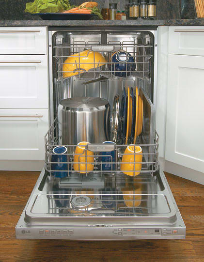 LG LDF7811WW Semi-Integrated Dishwasher with 6 Wash Cycles & Fully