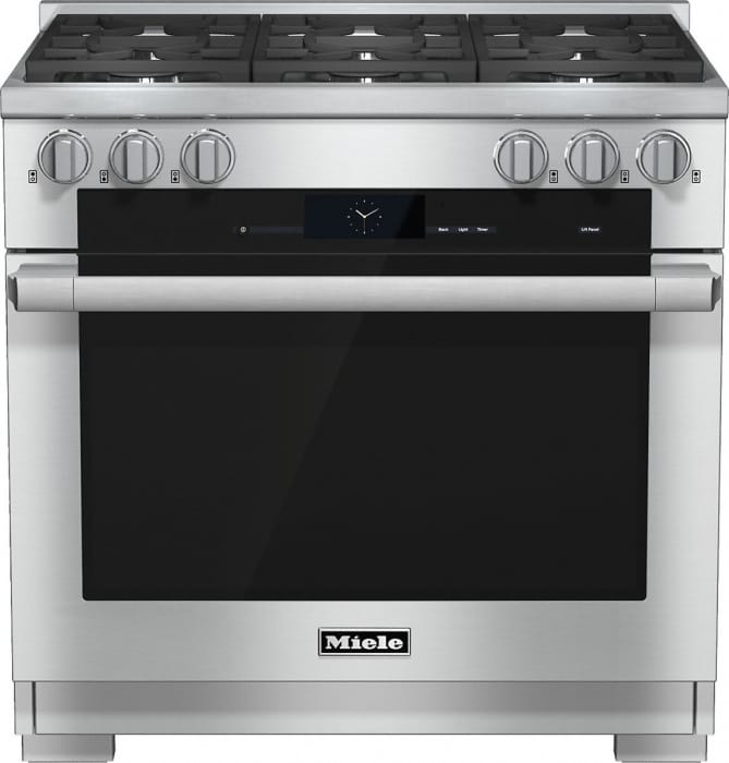 Miele HR1934DF 36 Inch ProStyle DualFuel Range with 6 M Pro Dual