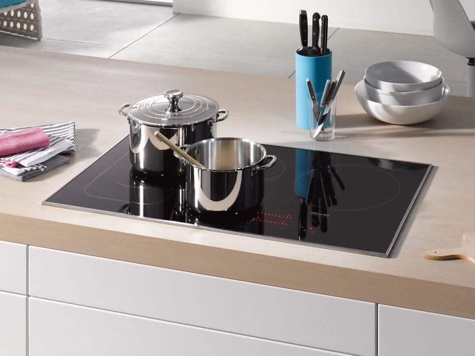 Miele KM6375 36 Inch Induction Cooktop with Flush Mounting, 5 Cooking Zones, Twin Booster