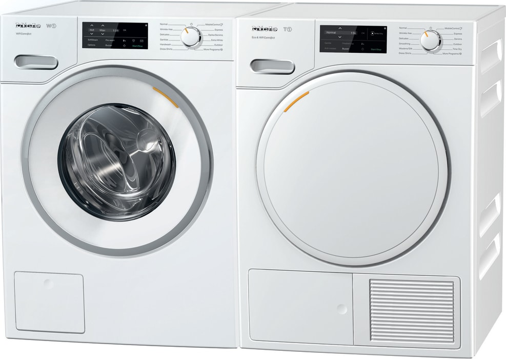 Miele MIWARDE0601 Side-by-Side Washer & Dryer Set with Front Load