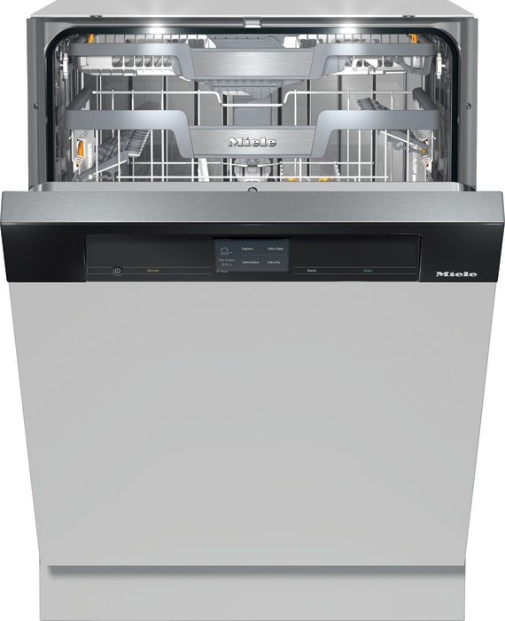 Miele G7916SCI 24 Inch Semi Integrated Panel Ready Smart Dishwasher with 3D MultiFlex Cutlery Tray AutoDos WifiConn ct QuickIntenseWash M Touch and ENERGY STAR Certified
